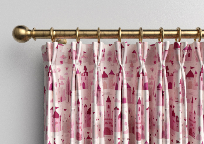 Magic Castle, Princess Pink - Made to Measure Curtains - Image 10